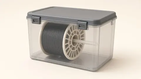 Filament dryer box with spool inside